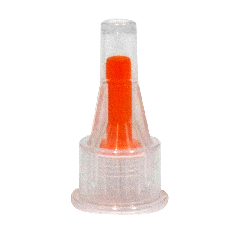 La aguja para pluma de insulina consta de una tapa estéril que contiene a su vez una tapa que protege a la aguja, la cual fija al cubo que contiene un roscado propio para la pluma de insulina y papel blíster como sello de garantía. La tapa estéril tiene la función de conservar la esterilidad de la aguja, ya que cubre al conector y la tapa de la aguja con papel blíster sellado en la apertura de la tapa estéril. El conector de aguja puede ser conectado a una pluma. La tapa de la aguja está prevista para proveer protección física al tubo de la aguja.<br><br>Son fabricadas siguiendo los niveles más altos de calidad, tanto el empaque como el pabellón de la aguja tienen el código de color y el calibre de la aguja.