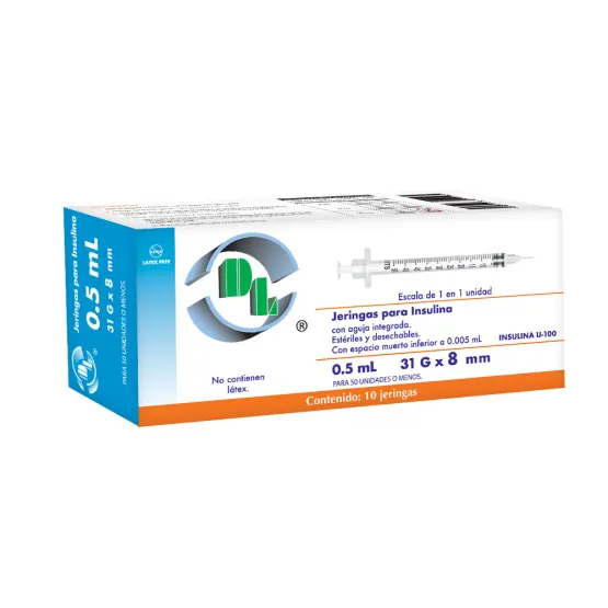 Las Jeringas DL están fabricadas con materiales plásticos grado médico, no tóxicos y libres de látex por lo que no provocan reacciones tisulares, el acero inoxidable es austenítico equivalente al tipo AISI 304. Son estériles, desechables, libres de pirógenos y están ensambladas con agujas que bajo condiciones normales de uso, no producen sustancias tóxicas. En Jeringas para vacunación de 1ml, CORPORATIVO DL presenta un émbolo de seguridad que garantiza la inutilización de las mismas, así mismo le ofrece una aguja para cada necesidad, mismas que poseen excelentes acabados y ángulos que aseguran una fácil penetración, disminuyendo el dolor.