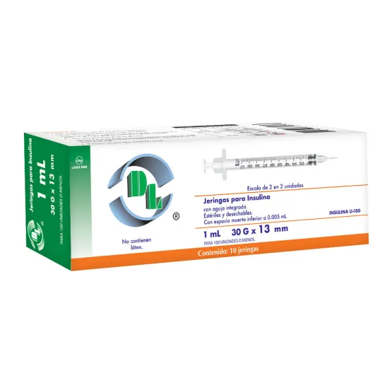 Las Jeringas DL están fabricadas con materiales plásticos grado médico, no tóxicos y libres de látex por lo que no provocan reacciones tisulares, el acero inoxidable es austenítico equivalente al tipo AISI 304. Son estériles, desechables, libres de pirógenos y están ensambladas con agujas que bajo condiciones normales de uso, no producen sustancias tóxicas. En Jeringas para vacunación de 1ml, CORPORATIVO DL presenta un émbolo de seguridad que garantiza la inutilización de las mismas, así mismo le ofrece una aguja para cada necesidad, mismas que poseen excelentes acabados y ángulos que aseguran una fácil penetración, disminuyendo el dolor.